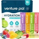 Venture Pal Sugar Free Electrolyte Powder Packets - Liquid Daily IV Hydration Packets | Electrolytes Drink Mix with 5 Vitamins & 7 Electrolytes | Keto Friendly | Non-GMO | Certified Vegan | 16 Sticks