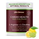 Fortune Life L Arginine L Pudră de supliment citrulline - potență ridicată supliment oxid nitric Booster cu aromă naturală de lămâie - Cardio Health, tensiune arterială și suport vascular - 258g