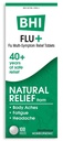 BHI Flu + Rece Multi-Simptom Relief Natural sigur non-Drowsy Remedie 11 Ingrediente active homeopatice vizate pentru dureri de corp, oboseală, frisoane și dureri de cap - 100 comprimate