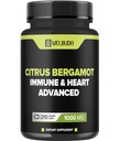 Citrus Bergamot cu Olive Leaf, Hawthorn Berry & More - Formula combinată pentru sănătatea circulară, funcția de protecție, sănătatea pielii - 210 capsule - 105 Day