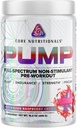 Nucleu nutritionals Pompa Full-Spectru non-Stimulant Pre-Working, cu N03T Nitrate, Peak02, Alpha GPC, pentru pompa maxima, Putere, și Performanță 20 Serviri (Australian Raspberry Chews)
