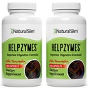 NaturalSlim Helpzymes, Enzyme Complex pentru adulţi cu Bromelain, Ox Bile, Pancreatin & Betaine HCL,100 capsule, 2 cutii
