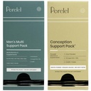 Perelel Conception Support Pack & Men Multi Support Pack, Multivitamine prenatale pentru fertilitate Wellness & Daily Multivitamine pentru wellness masculine, 60 Daily Pill Packs