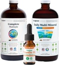 LIQUIDHEALTH Ultra Imunity Liquid Vitamina Bundle pentru adulții cu multivitamine complete, Daily Multi Minerale și picături de vitamina D3 Vegan - Suport imun Vitamine, Alimente integrale, Vegan, Non OMG