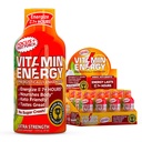 Vitamin Energy Focus+ Extra Power Energy Shot Fruit Punch 12 Pack, 260mg Natural Caffeine, B-Vitamina, CoQ10, Amino Acids, Focus, Productivitate & Clarity, Zero Sugar, Gluten-Free, 1.93 fl oz