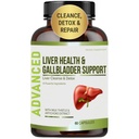 Ficat de sănătate Formula și Gallbladder Suport-Liver Cleanse Detox & Reparații pentru a sprijini Reînnoirea ficatului cu extract de Anghinare, Milk Thistle, Dandelion Leaf. Suplimente de dezintoxicare pentru ficat.