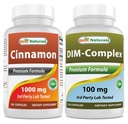 Scorțișoară 1000 mg și Suplimentul DIM 100 mg