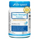Life-Space Triple Putere Spectrum larg Probiotic, 96 Miliarde CFU & 15 Tulpini Diverse, avansat Formulat pentru Digestive Health & Imune Health, Probiotice pentru femei si barbati - 30 Veg Capsule