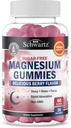 BioSchwartz Sugar Gratuit de magneziu Gummies (30 Servings) Berry aroma de magneziu Citrat Suplimentul de magneziu sustine sanatos nervi musculare energie calm stare de spirit si somn (Vegan Safe, Non OMG, 60 Gummies)