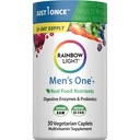 Rainbow Lumina Multivitamine pentru bărbați, Vitamina C, D & Zinc, Probiotice, O Multivitamine pentru bărbați oferă suport imunitar de mare potențial, non-GMO, Vegetarian, 30 comprimate