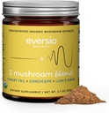 3 Mushroom Blend - Treaz 60 Servings (60g) Mushroom Powder Blend for Mushroom Coffee or Smoothies - Lions Mane, Turkey Tail, and Cordyceps - >32% Beta-D-Glucans!