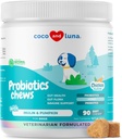 Probiotice pentru câini Digestive Sănătate - Suport Sanatate Gut, Diaree, Gaz, Alergii sezoniere - cu miere, dovleac și prebiotice pentru suport digestiv, Bad Dog respirație și constipație