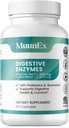 Enzime digestive cu probiotice - New Formula for Meal Discomfort Relief & Bloating-Daily Enzime - Bromelain, Papaya Enzyme, Probiotic, Lactase Enzimes for Digestion - Vegan - 60 Ct