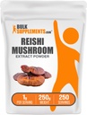 BulkSupplements.com Reishi Mushroom Extract pulbere - Reishi Mushroom pulbere, Supliment pentru general bine-Being - Gluten gratuit, 1g per Serving, 250g (8,8 oz) (Pachet de 1)