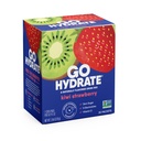 GoHydrate Pachete cu pulbere de hidratare instant - Electroliţi cu sodiu scăzut Băutură Mix - Suport natural de hidratare, Electrolit de zahăr fără aromă de praf cu vitamina D, 30 Packs, căpşuni Kiwi