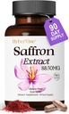 Saffron Supplements 88.5MG | 90 Vegan Capsules, Happy Saffron Extract for Mood Energy Eye Focus Support for Women & Men, 100% Pure Ingredients, Made in USA, Non-GMO & Gluten-Free