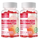 Nutravita Glucosamine Chondroitin Gummies cu MSM & Elderberry Extra Force - Suport comun, Suport Immun Antioxidant pentru Adulți, Bărbați și Femei. 120 de căpșuni