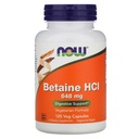 Acum alimente Betaina HCl, 648 mg cu 150 mg Pepsin, 120 capsule, 2 ambalaj