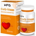 KFG CoQ10 400mg Softgels, Coenzime Q10 Suplimente Suport Heart Health, Cardiovascular Health, Immune System & Cellular Energy Production, Gluten Free