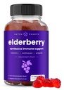 NutraChamps gume de soc cu vitamina C, Propolis & Echinacea - Sistemul imunitar de sprijin Gummy vitamine pentru adulți și copii - puterea maximă 200mg Sambucus Antioxidant