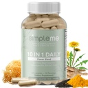 Burdock Root Organic and Bladderwrack 10 in 1 Imunity Booster Power Blend with Irish Sea Moss, Ashwagandha and Black Seed Supplement for Men and Women, Seamoss Pills Herbal, Vegan - 60 Capsules