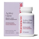 Femeie Active Glow Hair Piele şi unghii Vitamine - Biotin, Longvida Curcumin & Acid hialuronic Suplimente pentru sănătatea articulară, piele uscată şi păr de thinning (30 capsule)