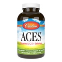 Carlson - ACES, Vitamine A, C, E + Seleniu, Cellular Health & Immune Support, Antioxidant, 300 Softgels