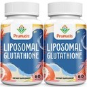 2400MG Glutatione lipozomal, cu vitamina C, muls de lapte şi acid alfa-lipoic, antioxidanţi principali, L-glutation pur redus - Sistemul imunitar, repararea celulelor, energie, absorbţie ridicată, 120 Softgels