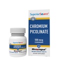 Superior Source Crom Picolinat - Supliment Formula susţine metabolice zahăr sănătos - 500 μg, 50 comprimate de dizolvare instant
