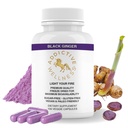 Wellness Addictive Capsule negre de ghimbir 450mg, Kaempperia Parviflora Supliment pentru a sprijini energia, metabolismul, rezistenta si performanta, Thai Black Ginger pentru barbati, Vegan & Paleo, 100 Conte