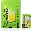 PulbereVitamina Electroliti Powder Plus, Keto, Lemonade, Sugar Free, Sare roz Himalayan, 1000mg Potasiu, 120mg Calciu, 120mg Magneziu, Non-GMO, Zero Calorii, (16 Pachete de hidratare)