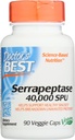 Medicii Cel mai bun Serapeptase 40.000 SPU, Non-GMO, Vegan, 90 Veggie Capsule (Pachet de 1)