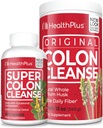 Sănătate Plus Super Colon Cleanse (240 capsule) & Colon Cleanse (12 Ounces/48 Servings) Bundle