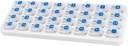 Organizator de pastile lunare, cutie mare de pastile de călătorie 31 zi, caz de pastile de zi cu zi, Deținătorul de pastile Container pentru vitamine, medicamente, Supliment, Ulei de pește, Clear