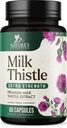 Milk Thistle Extract 1000mg - Ficat Cleanse Detoxifiere & Reparație Formula cu extract de Dandelion - Suplimentul de ficat de plante - Natura de lapte Thistle w/Silymarin Marianum, Sprijină Sănătatea ficatului - 60 capsule