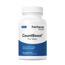 Fairhaven Health CountBoost pentru bărbaţi Optimal Count and Volume Barbat Fertility Supplement - Pre-Concepţie Nutriţie pentru el - cu Ashwagandha, Vitamina C, şi CoQ10-60 Capsule