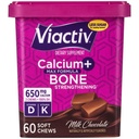 Vitamina Calciu +Vitamina D3 Suplimentul Chews Soft, Ciocolata de lapte, 60 Chews - Supliment alimentar de calciu pentru sanatate osoasa
