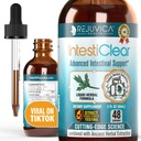 IntestiClear - Advanced Intestinal Supplement Supplement - Livrare lichida pentru o mai buna absorbtie - lemn de vierme, cuisoare, nuc negru, usturoi & More!