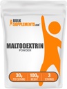 BulkSupplements.com Maltodextrin pulbere - Suplimentul Maltodextrin pentru Boost de energie, Grad alimentar - Fără aromă & Gluten gratuit, 30g per Serving, 100g (3.5 oz) (Pachet de 1)