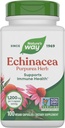 Natura's Way Echinacea Purpurea Herb, Immune Supplement*, 1200 mg per 3-capsule servind, Non-GMO Project Verified, Vegan, 100 Capsule (Packagging May Vary)
