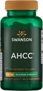 Swanson Putere maxima AHCC - Promovarea suportului imunitar avansat - Supliment natural de ajutorare celule NK & suport hepatic - (60 Capsule vegetale, 500 mg fiecare)