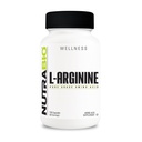 NutraBio L-Arginina Supliment, 750mg 
