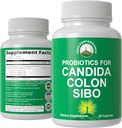 Probiotice pentru Candida, Colon Cleanse, IBS și SIBO Support. Doctorul recomandat Microbiome Reset Probiotic Supliment. Boală de sănătate și tratamente de creștere excesivă capsule pentru femei și bărbați