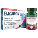 Produse de puritate Formula comună Flexuron + B-12 Energie Melt Flexuron (Oil Krill, Acid hialuronic cu greutate moleculară mică, Astexantină) - Melt de energie B12 (Metilcobalamină B12, vitamina D3, biotină + mai mult)