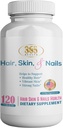 365 Health Skin, Nails & Hair, Advanced Formula, 120 Tablets - Suporturi Colagen pentru parul, unghii si sanatatea pielii - Ofera zinc, vitamina C & Non OMG, Vegan, Gluten & lactate gratuit - 120 Serviri