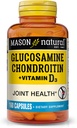 MASON NATURAL Glucosamină Chondroitin Plus Vitamina D3 - susține sănătatea articulară și osoasă, o mobilitate îmbunătățită și flexibilitate, 160 capsule