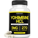 Yohimbine HCL 5mg pentru bărbaţi şi femei (270 capsule) Mai mult potent decât Yohimbe Bark Powder - Garanţie de calitate - terţă parte testat pentru potenţă şi puritate - Vegan, gluten gratuit şi non-GMO - Statele Unite ale Americii Made
