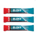 CLIF BLOKS - Energy Chews - Tropical Punch cu 25 mg Caffeine- non-GMO - Alimente bazate pe plante - Fast Fuel for Cycling and Running - Workout Snack (2.1 Ounce Packet, 3 Count)