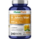 NusaPure St. John's Wort 20:1 Extract, 300 mg echivalent cu 6000 mg capsule vegetale 240 (vegetarian, non-GMO) Bioperine