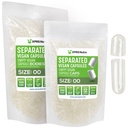 XPRS Nutra Vegan Dimensiune 00 Capsule separate - 1000 Conte Premium capsule goale separate în pungi - clar gol 00 pastile pentru umplere suplimentare DIY